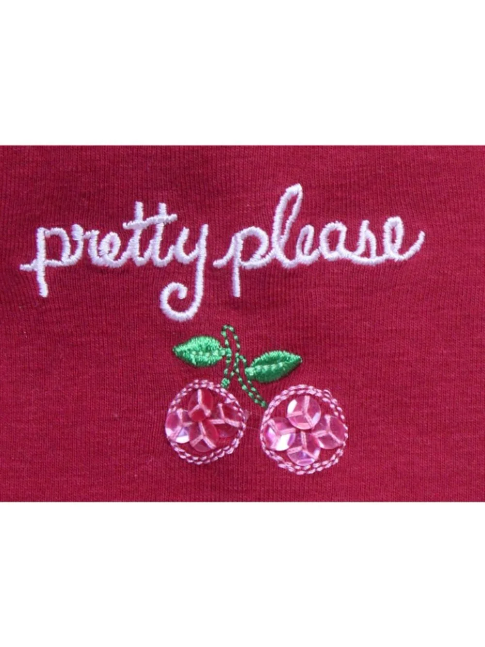 2006 Gymboree Cherry Pie Pretty Please Sequin Red Shirt Bow sz 10 Cap Sleeve NEW